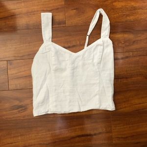 Abercrombie linen crop tank